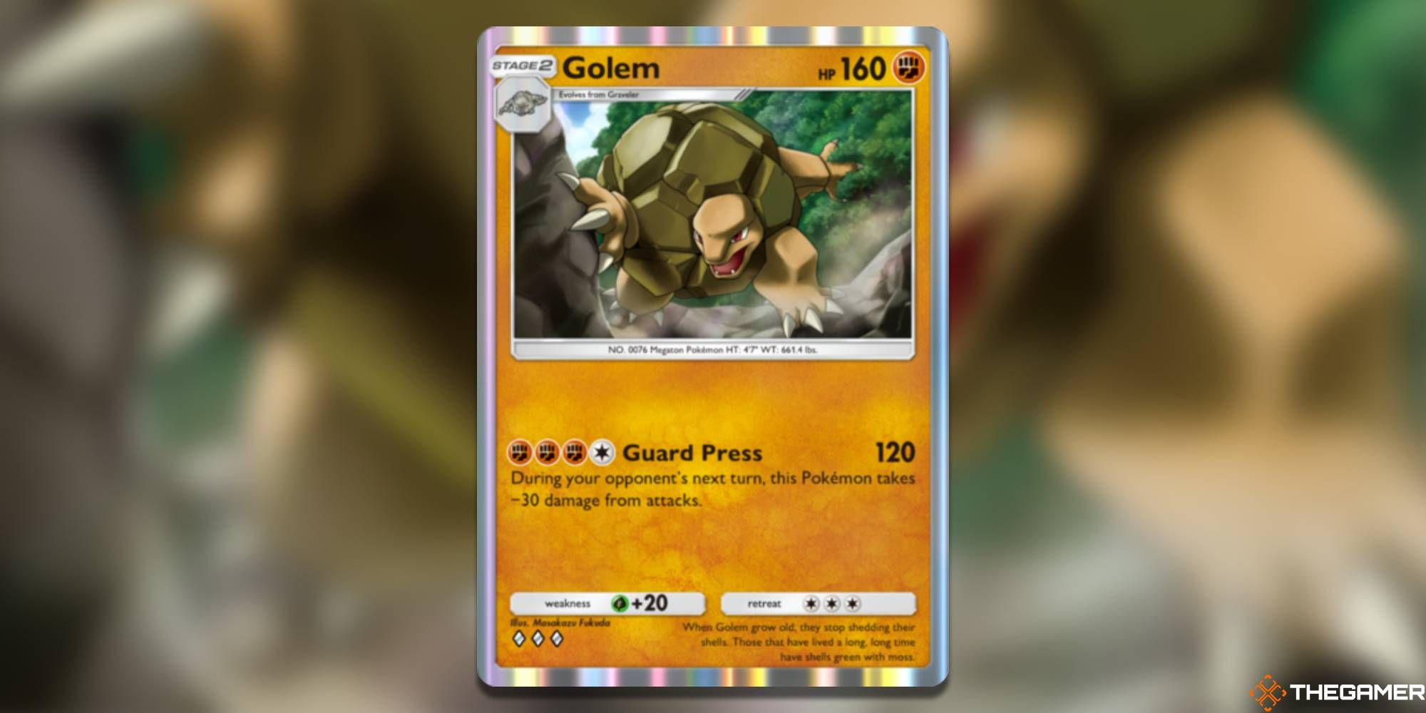 Mythical Island Golem in Pokemon Pocket.