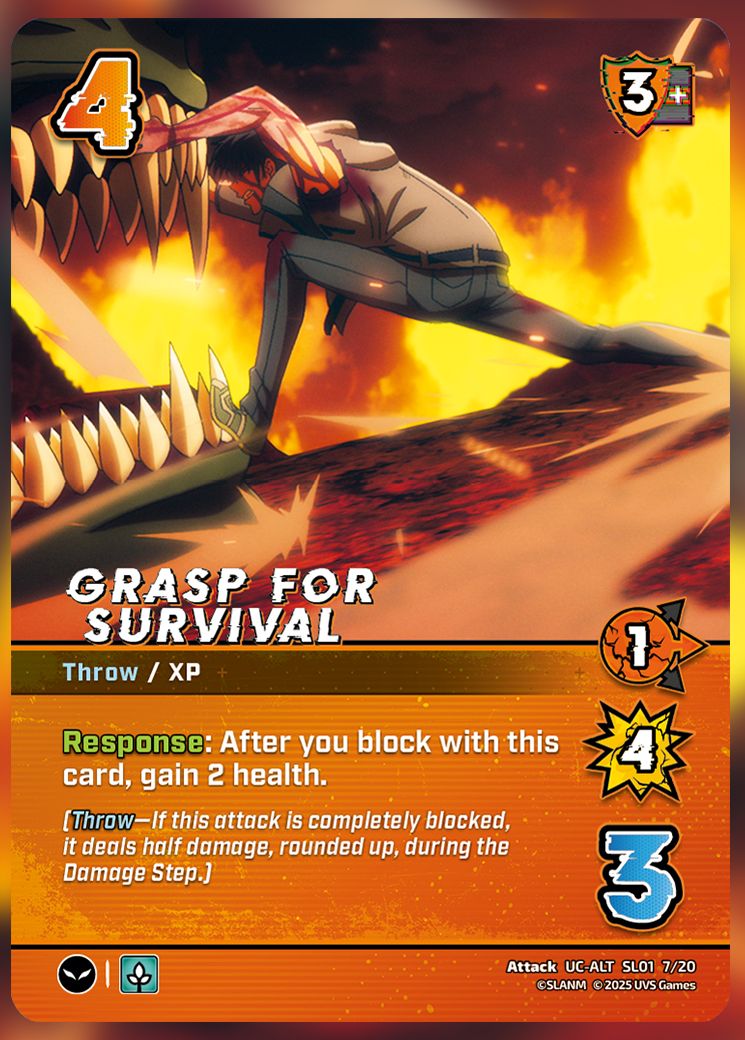 Grasp For Survival UniVersus Card.