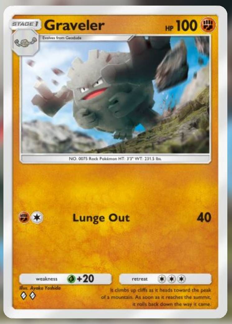 The Graveler card. from the Mythical Island.