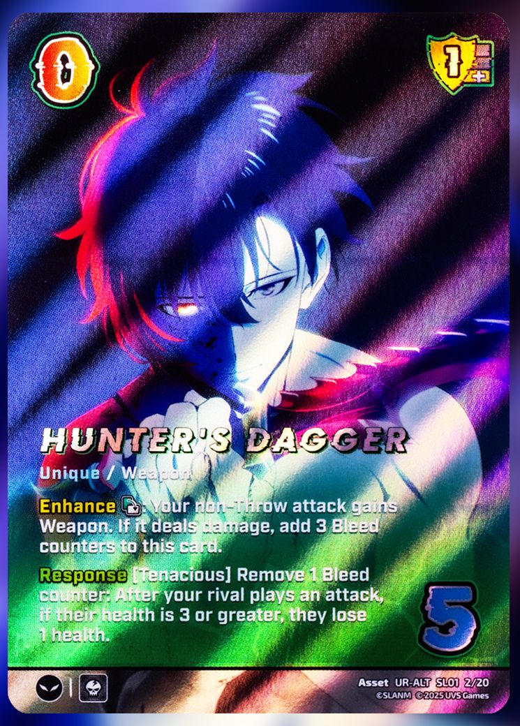 Hunter's Dagger foil UniVersus Card.