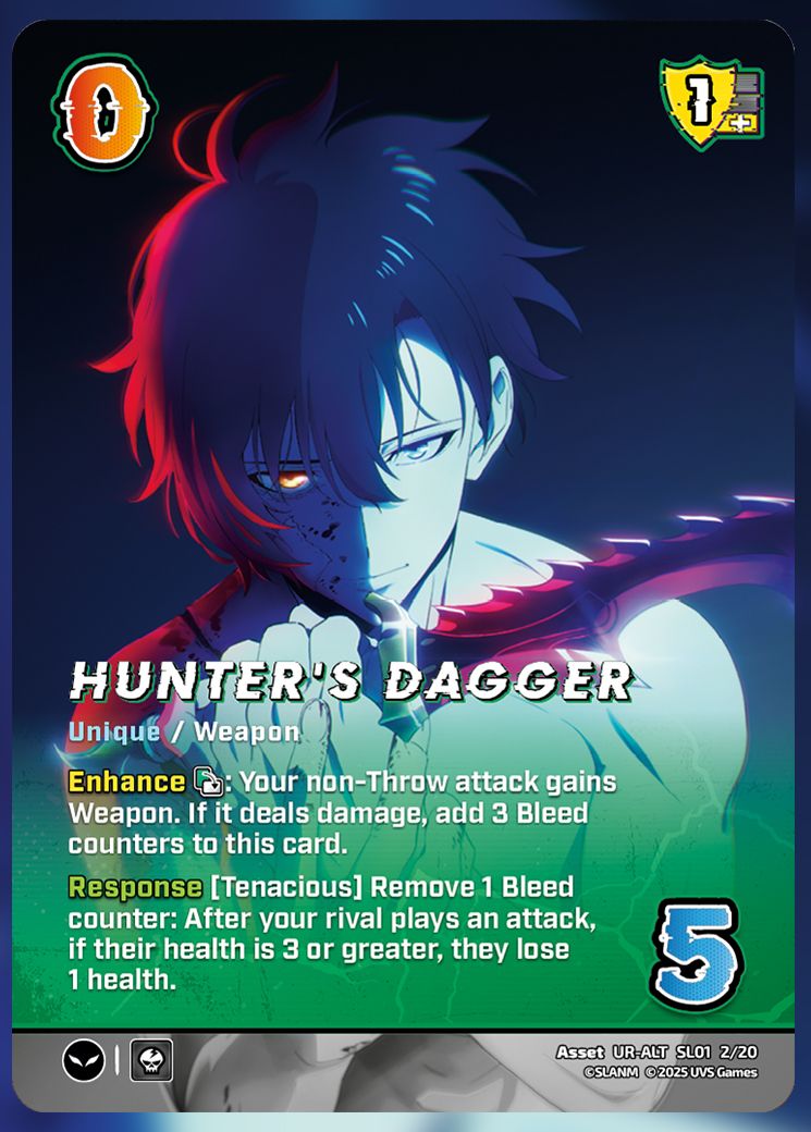 Hunter's Dagger UniVersus Card.