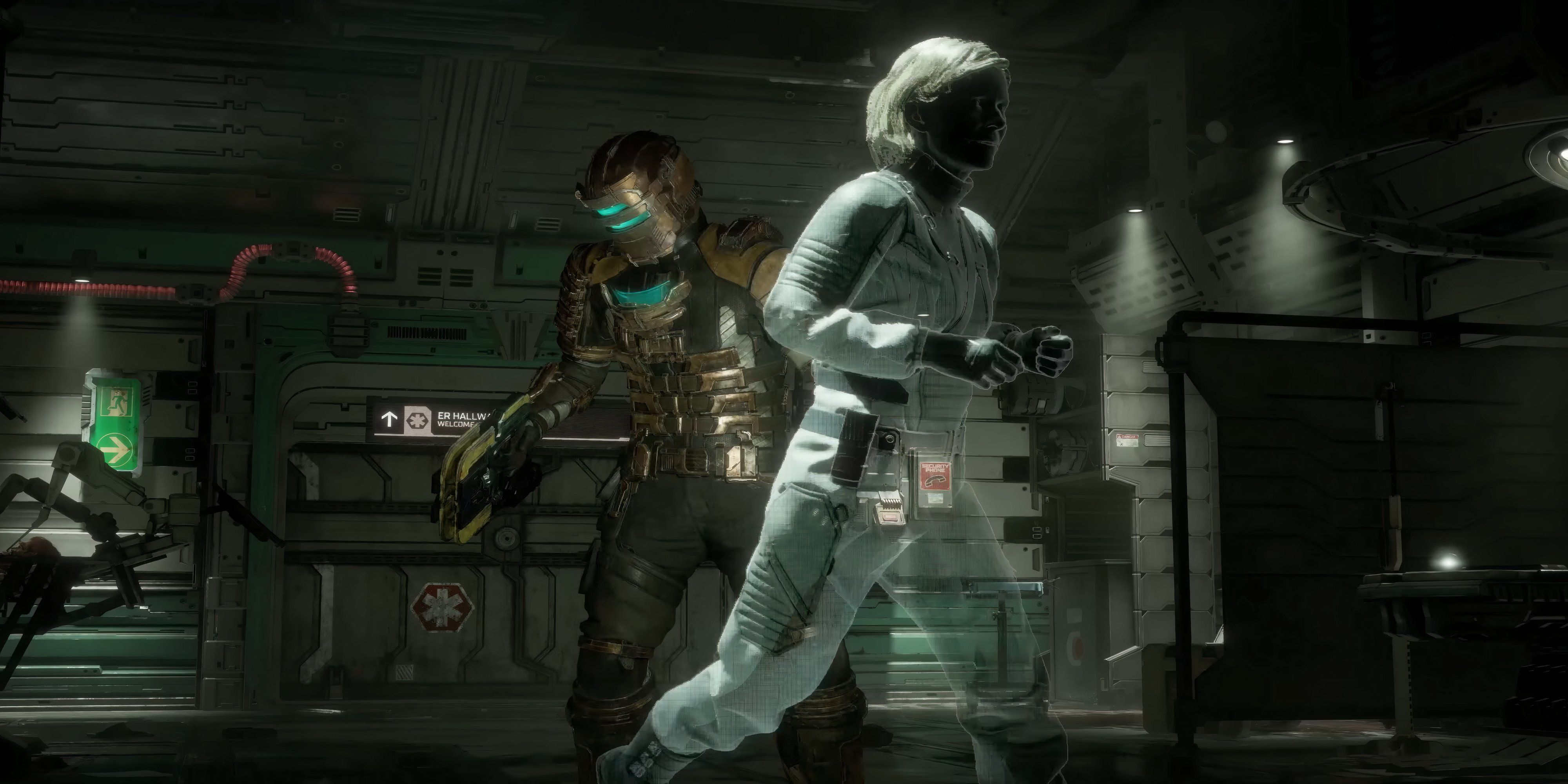 isaac and wife on the ishimura from dead space