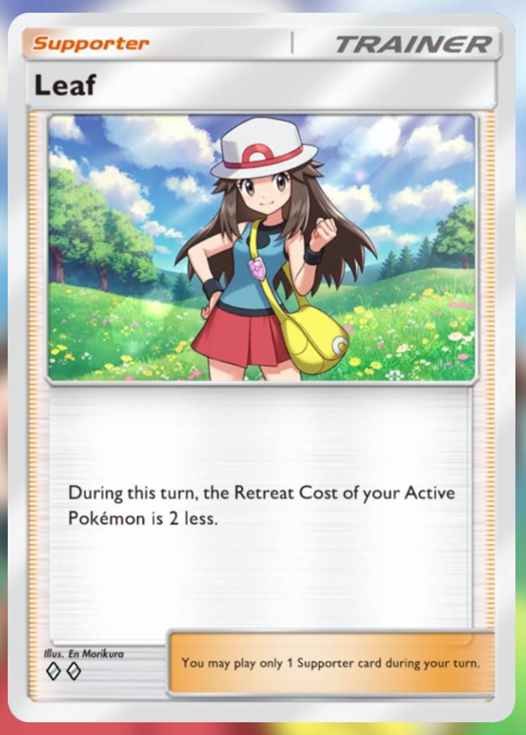 Leaf, from Pokemon TCG Pocket's Mythical Island expansion.