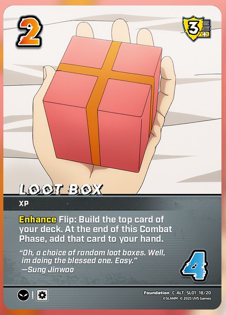 Loot Box UniVersus Card.