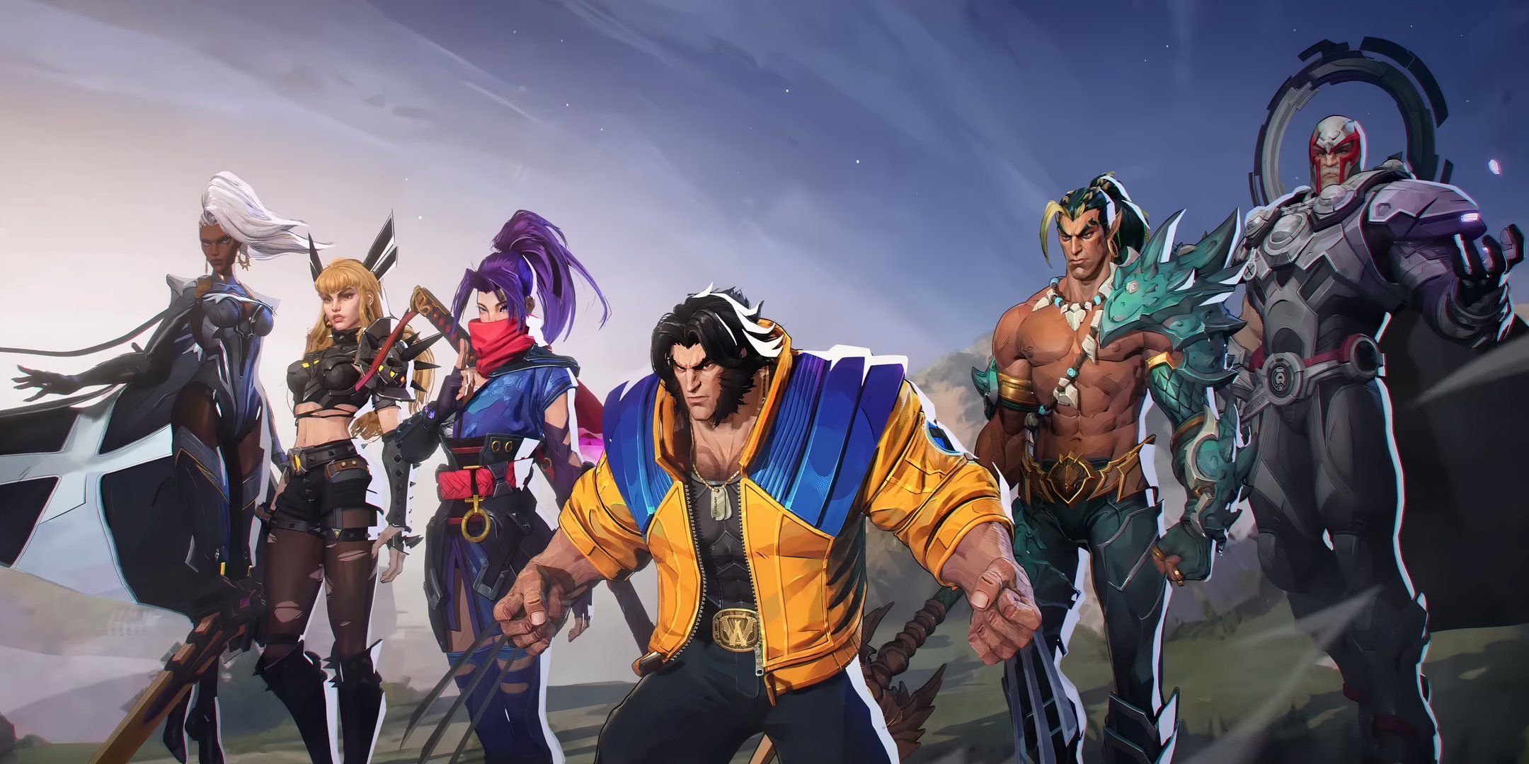 Marvel Rivals psylocke, storm, namor, magneto, wolverine, and magik