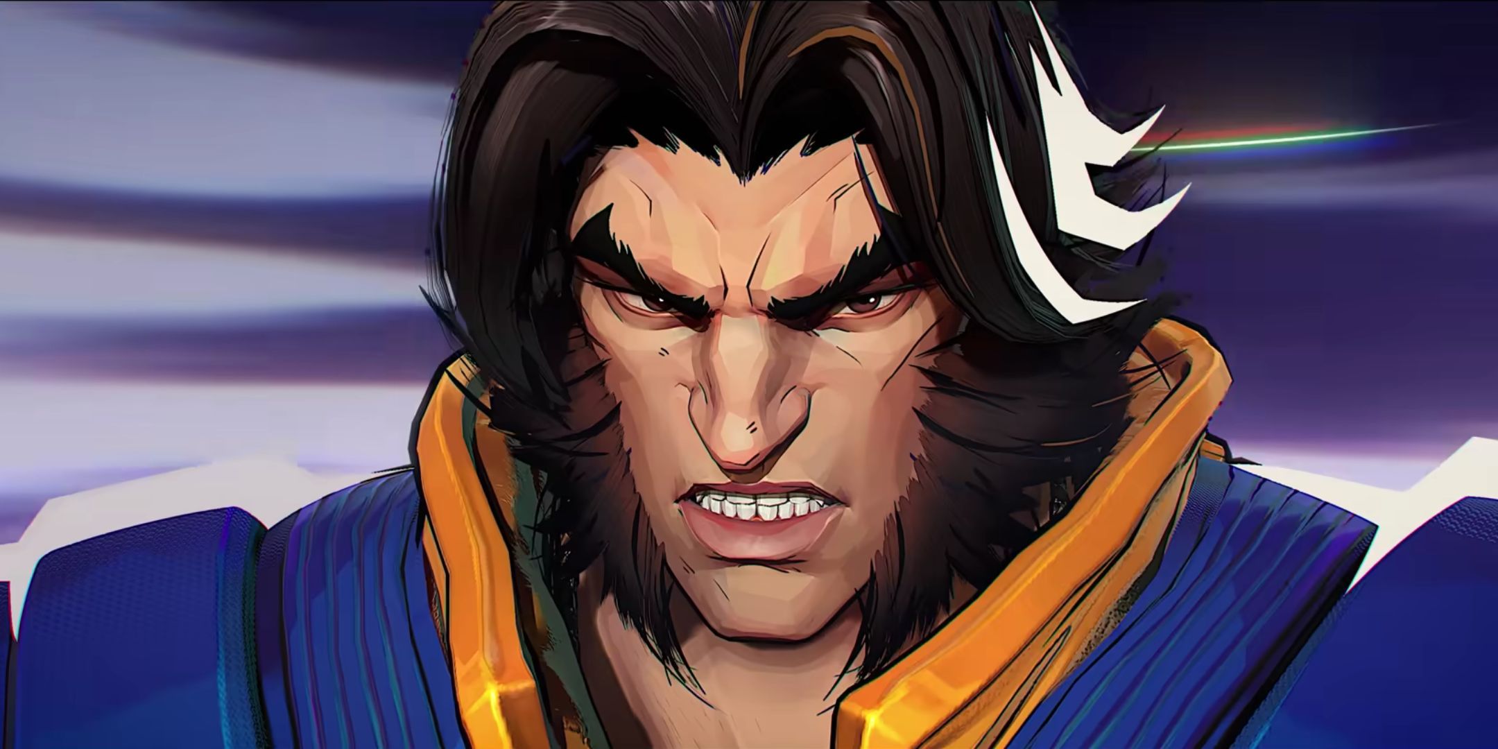 Wolverine frowning in the Marvel Rivals launch trailer.