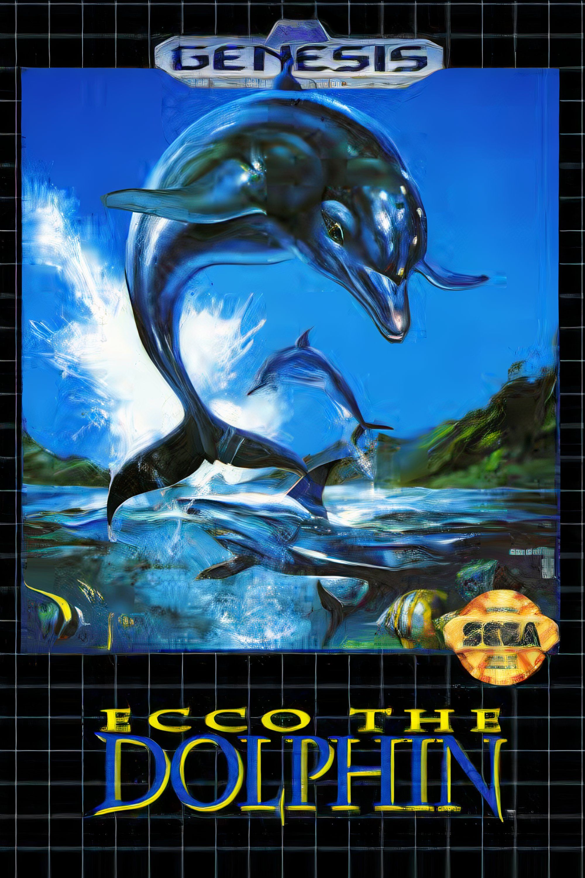 ecco the dolphin sega genesis cover art.