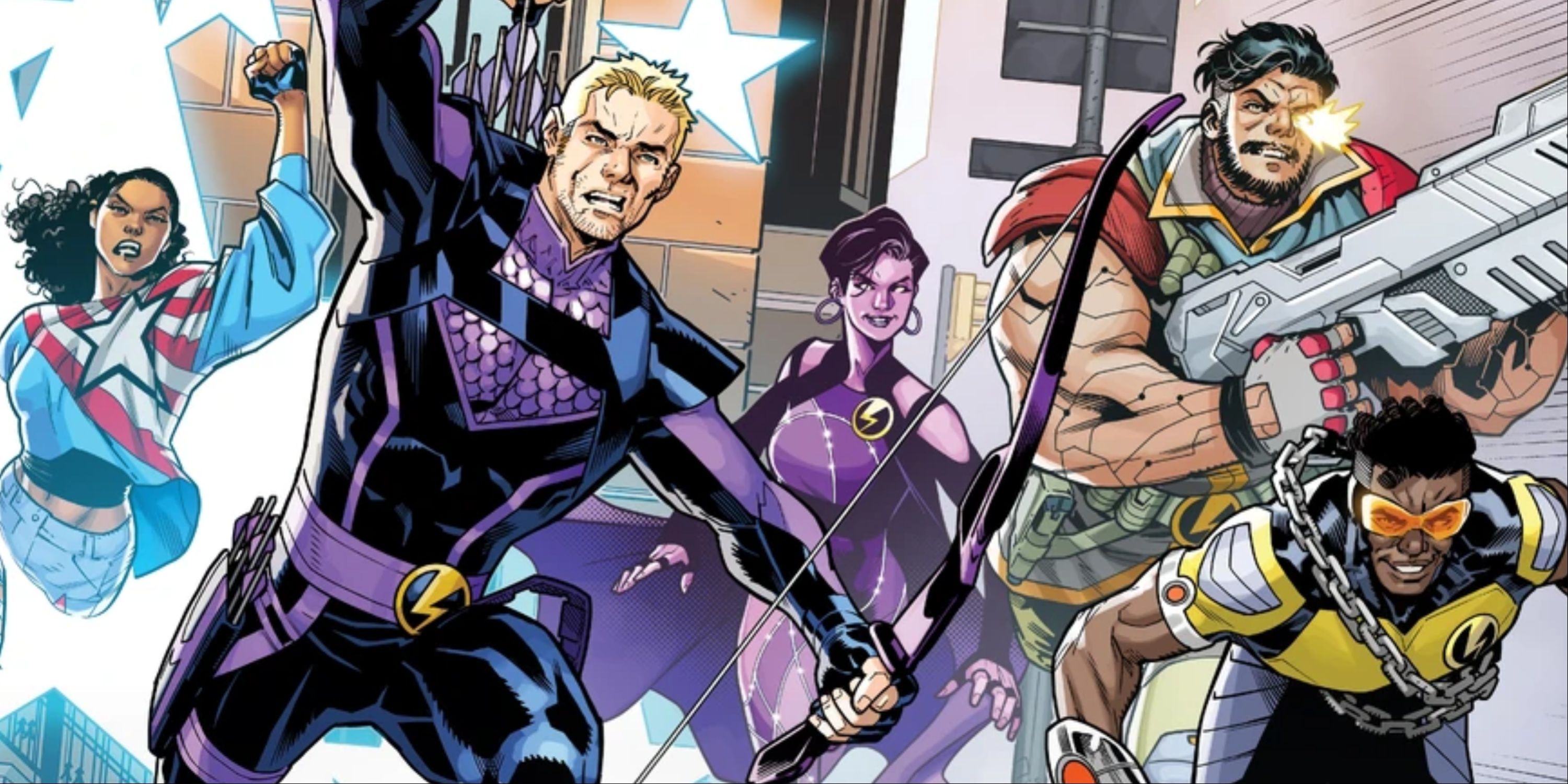 An iteration of The Thunderbolts from Marvel Comics, led by Hawkeye.