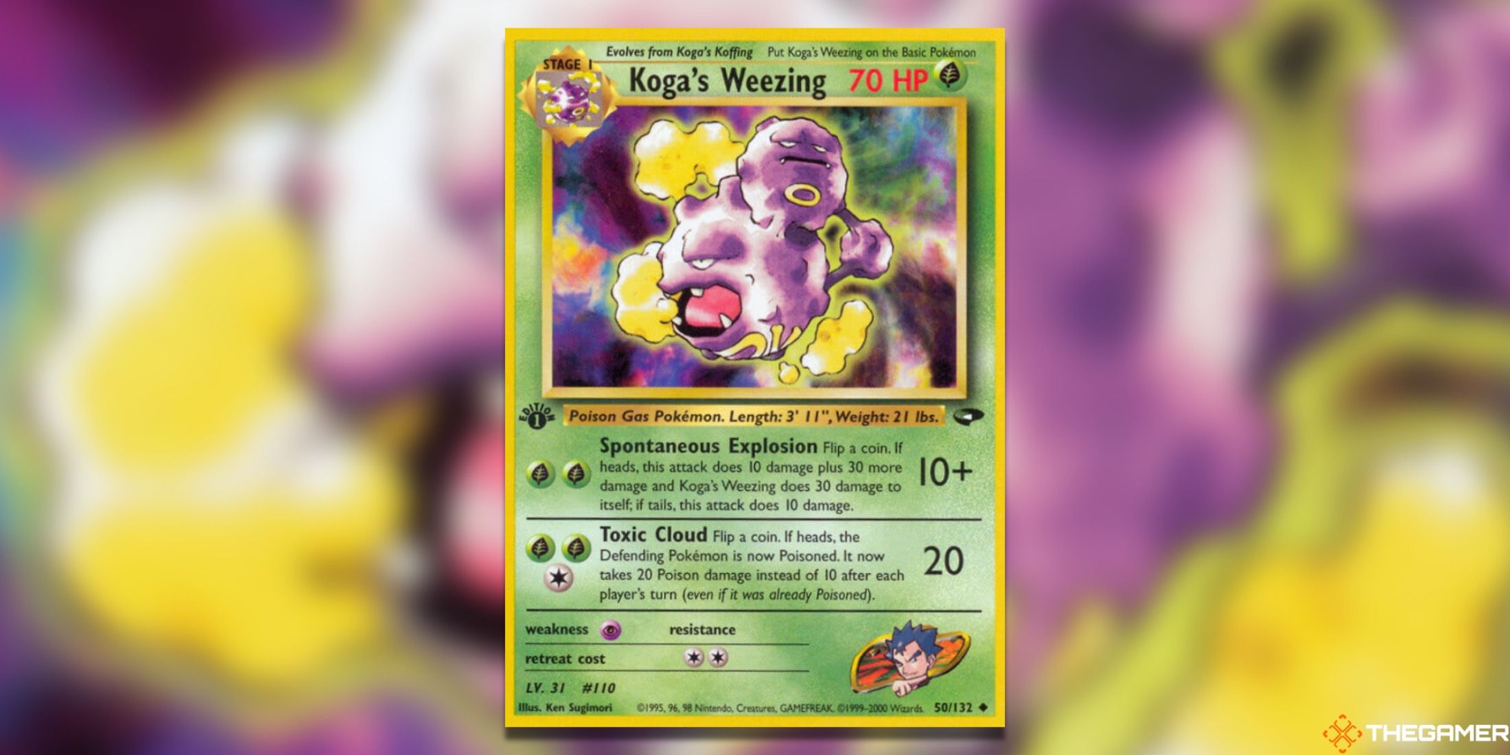 The Weezing from Gym Challenge in the Pokemon TCG.