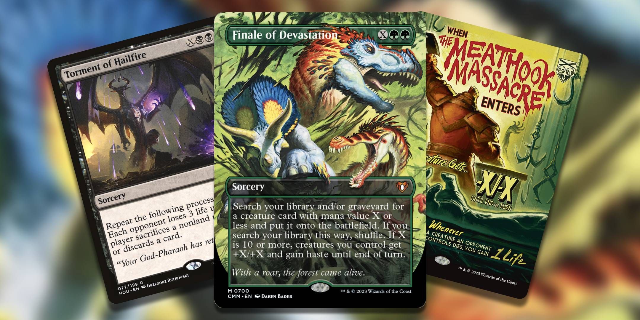 Three of the best X spell cards in Magic The Gathering.