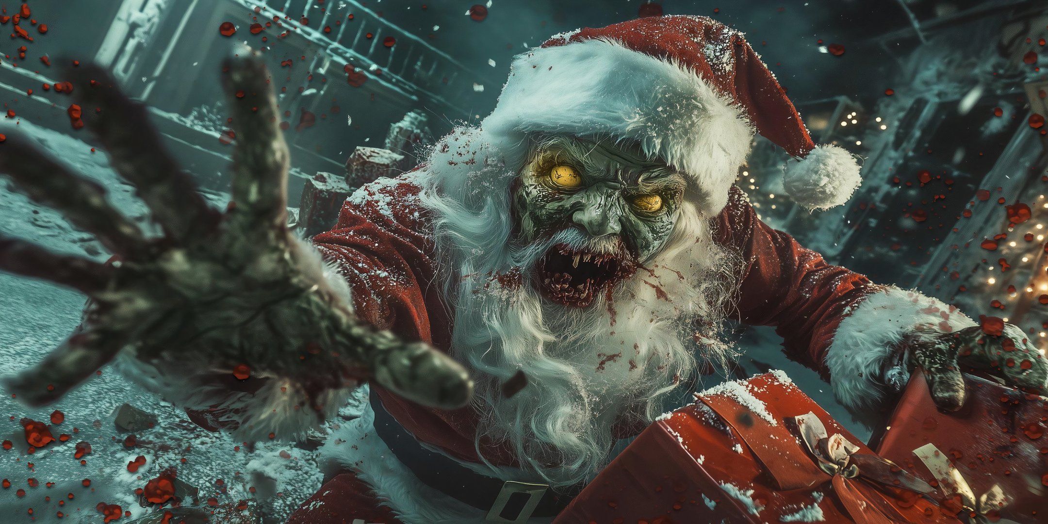 undead santa loading screen from black ops 6