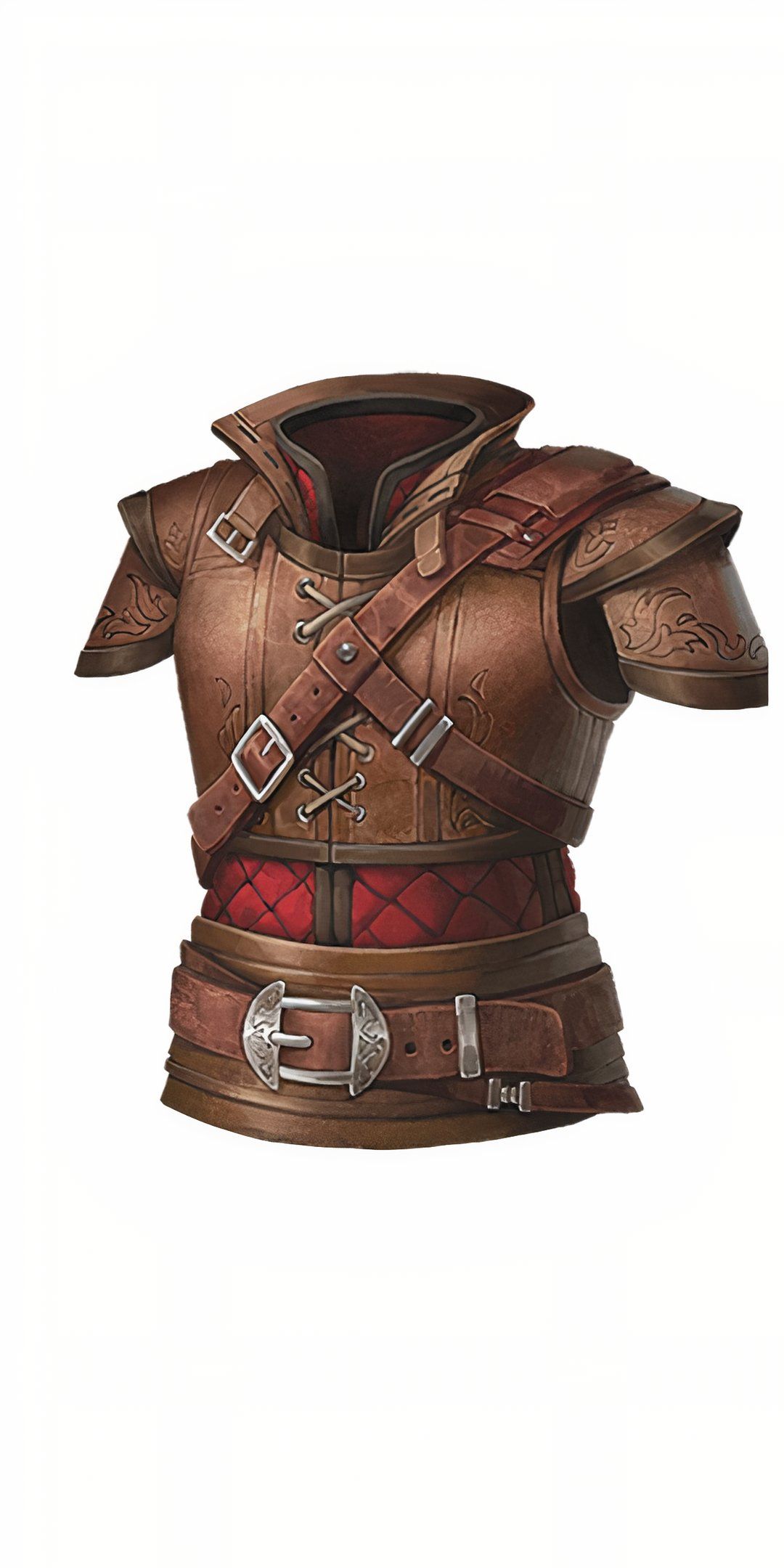 A set of brown leather armor in Dungeons & Dragons.