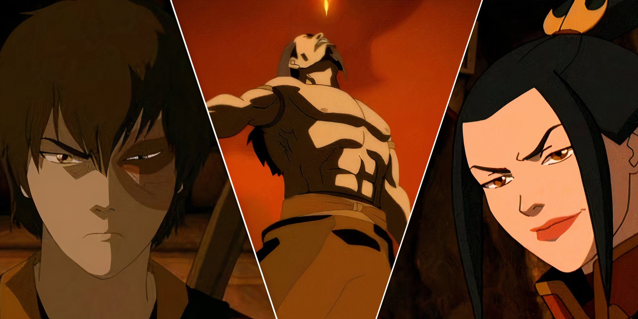 Zuko, Ozai, Azula in Avatar the Last Airbender.