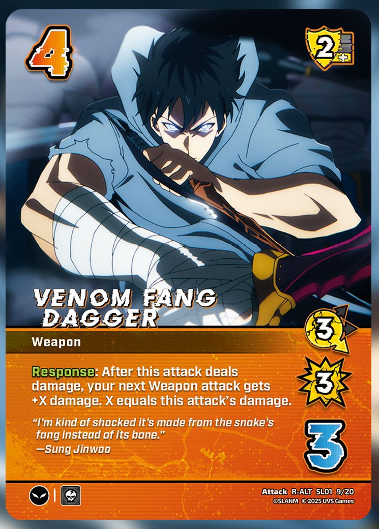 Venom Fang Dagger UniVersus Card.