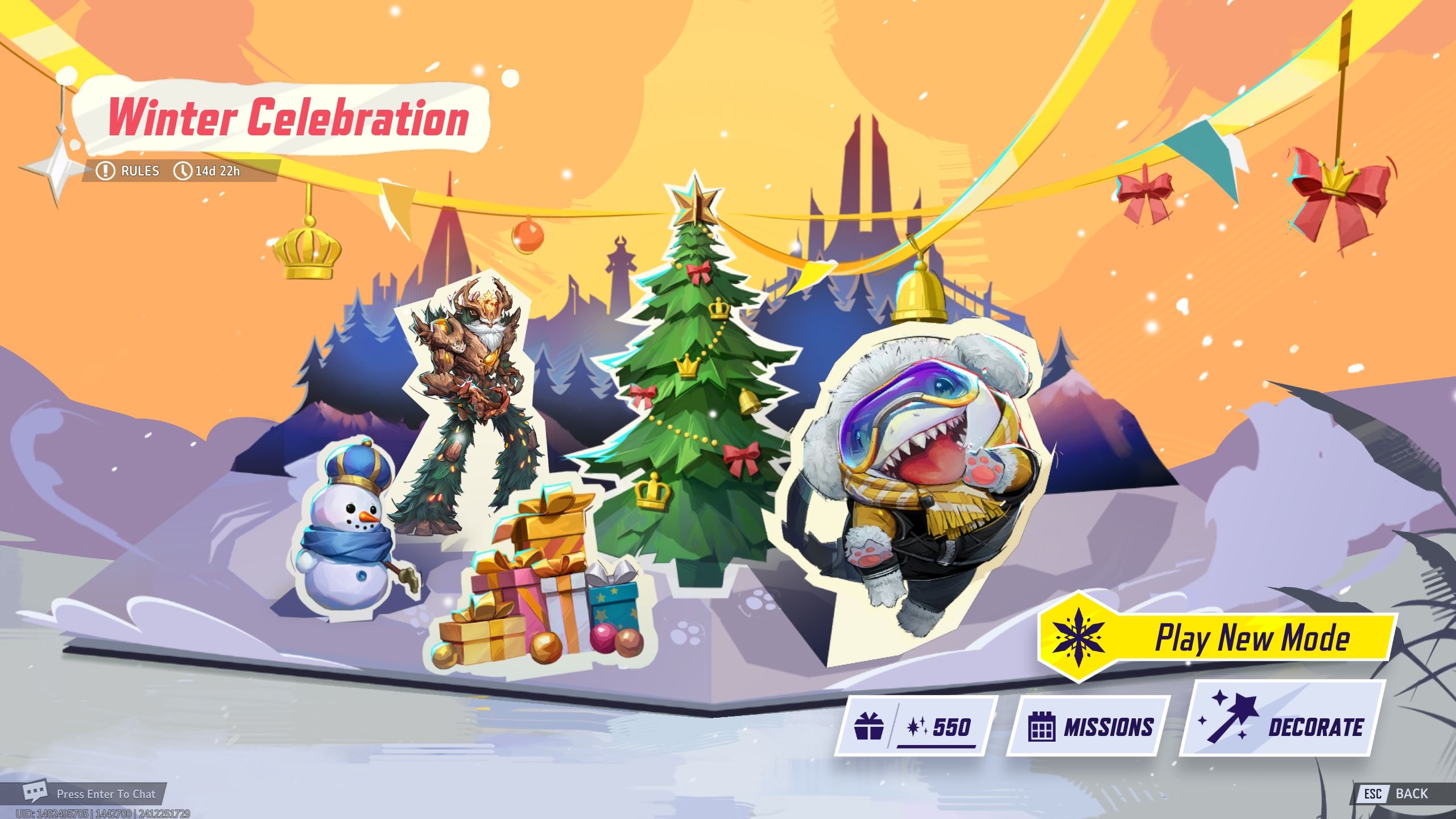 Winter Celebration event menu - Marvel Rivals-1