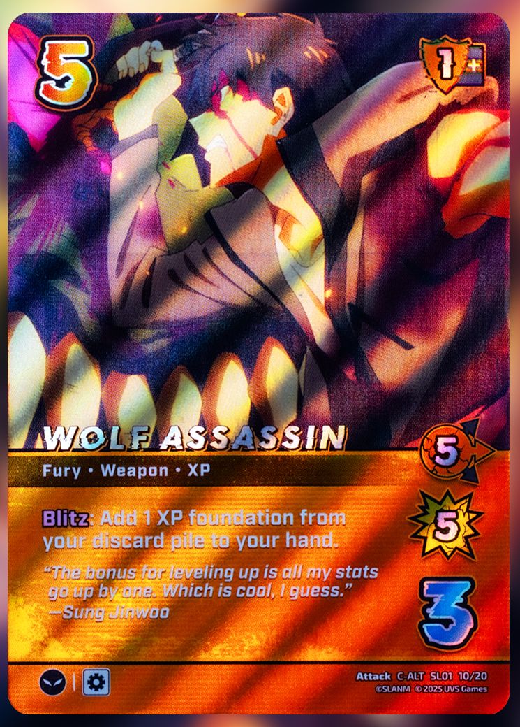 Wolf Assassin foil UniVersus Card.