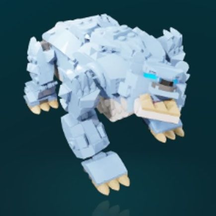 A frost bear icon for Lego Fortnite Odyssey.