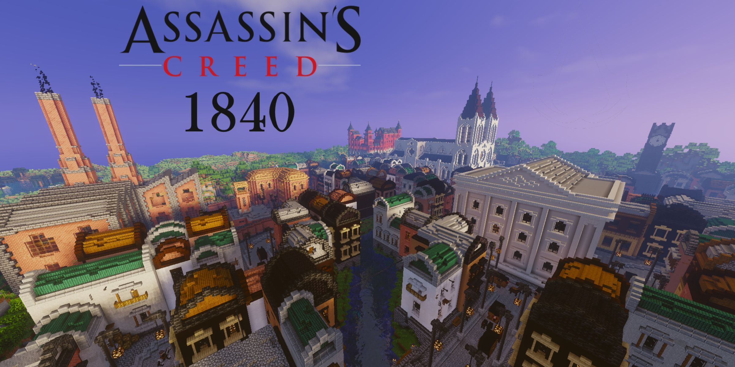 A Nineteenth Century City Made In Minecraft In The Map Assassin&rsquo;s Creed 1840.