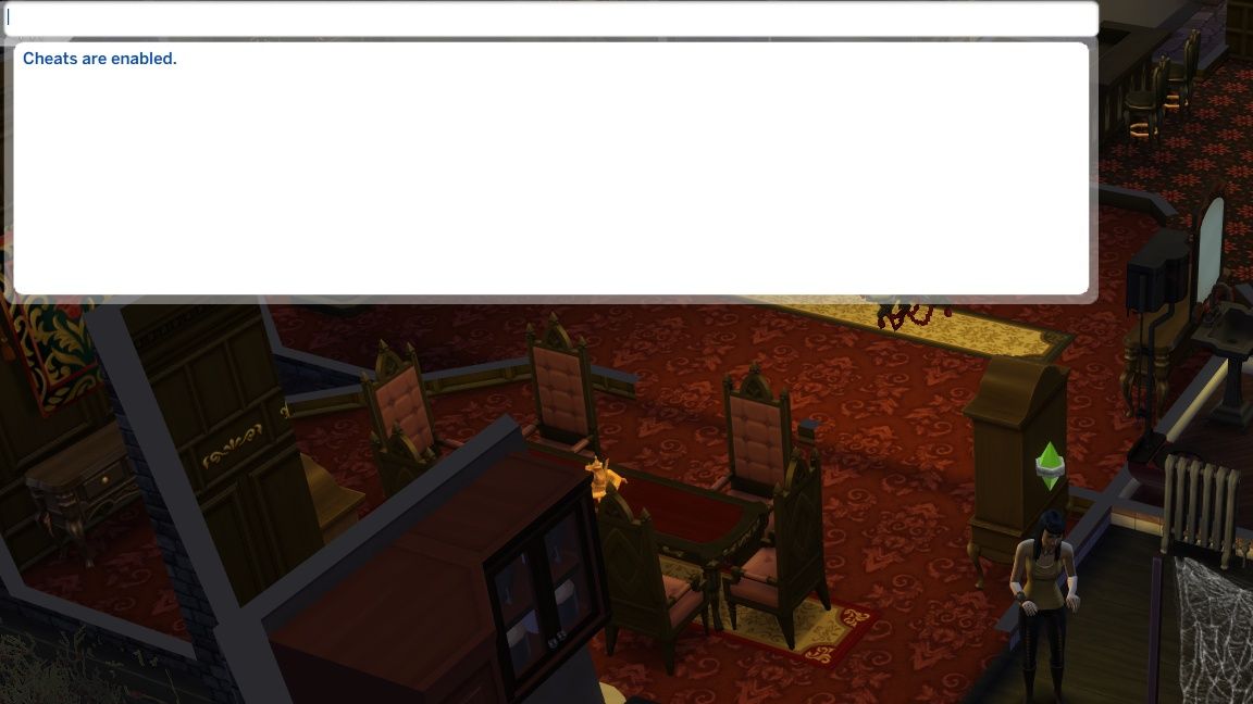Tasing chats are being turned on through the command bar in Sims 4.