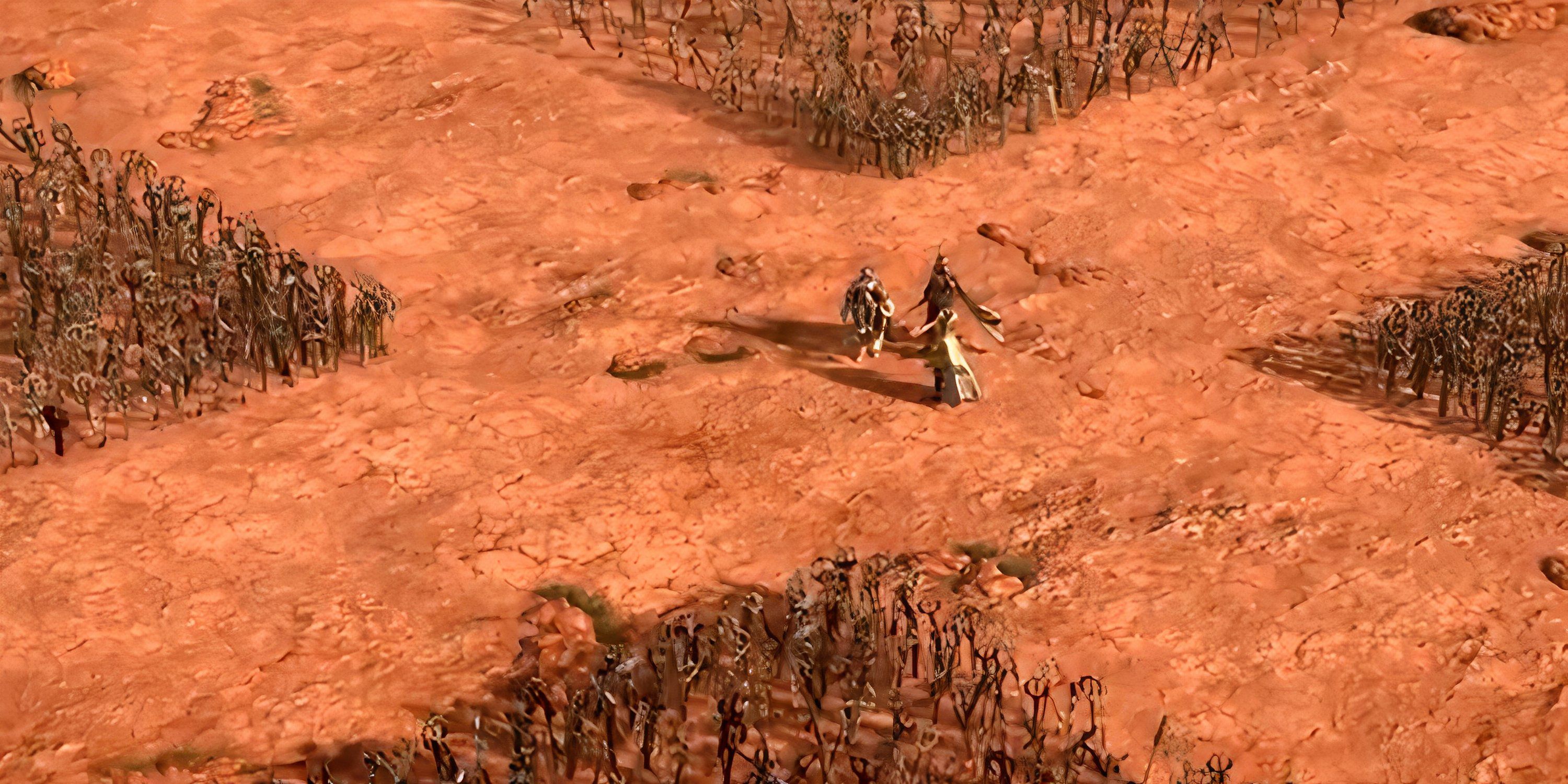 Aqua, Terra, and Ven in the Kingdom Hearts 2 secret ending at the Keyblade Graveyard.-1