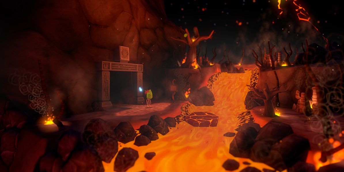 A Rite From The Stars: Navigating the island after a volcanic eruption.