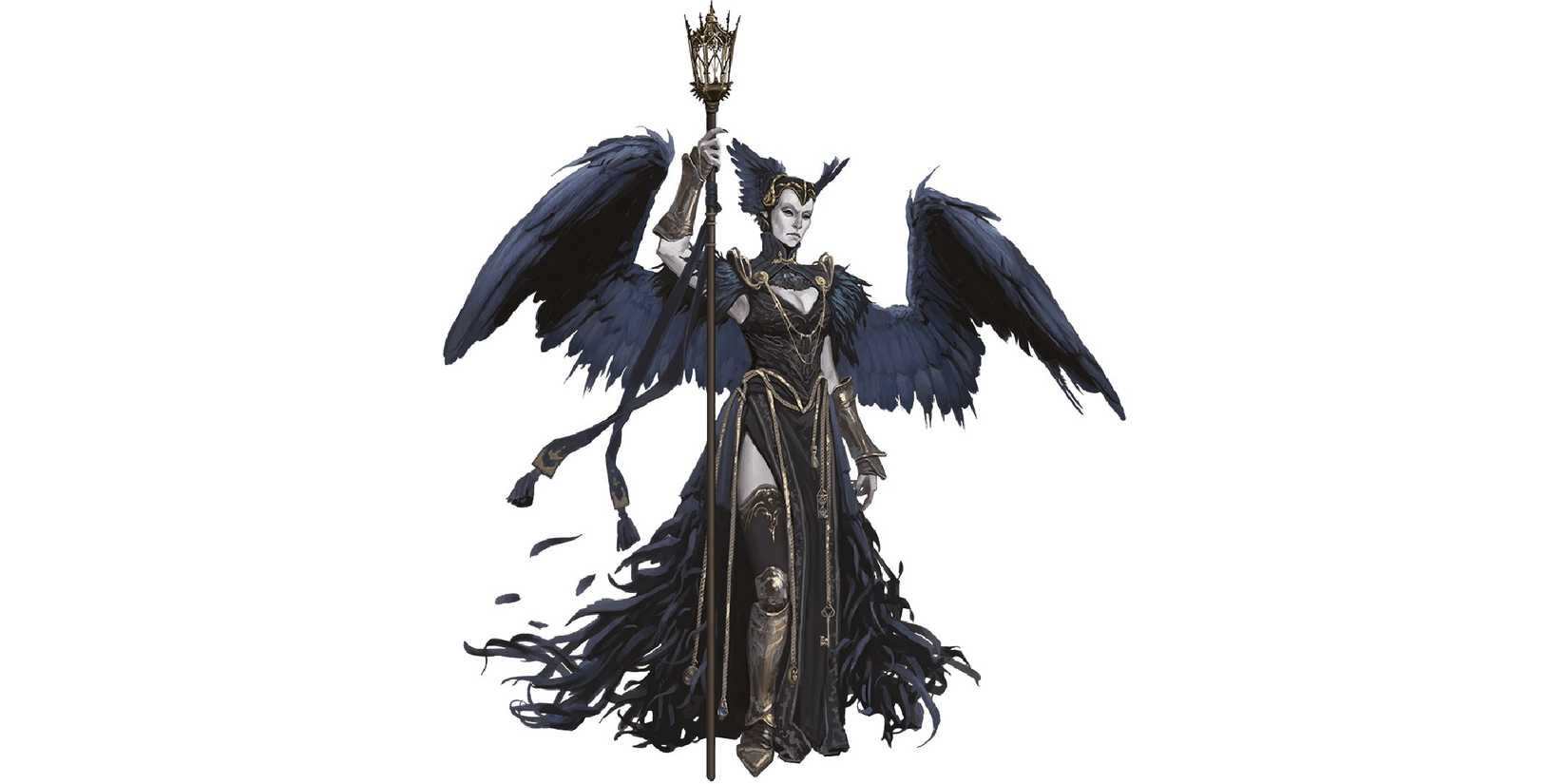 Showing an DND image crow and queen.