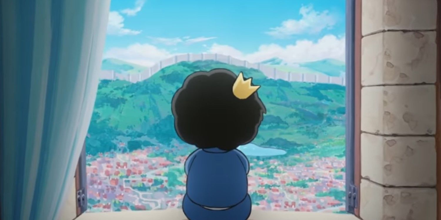 Bojji looking at the city in Ranking of kings.