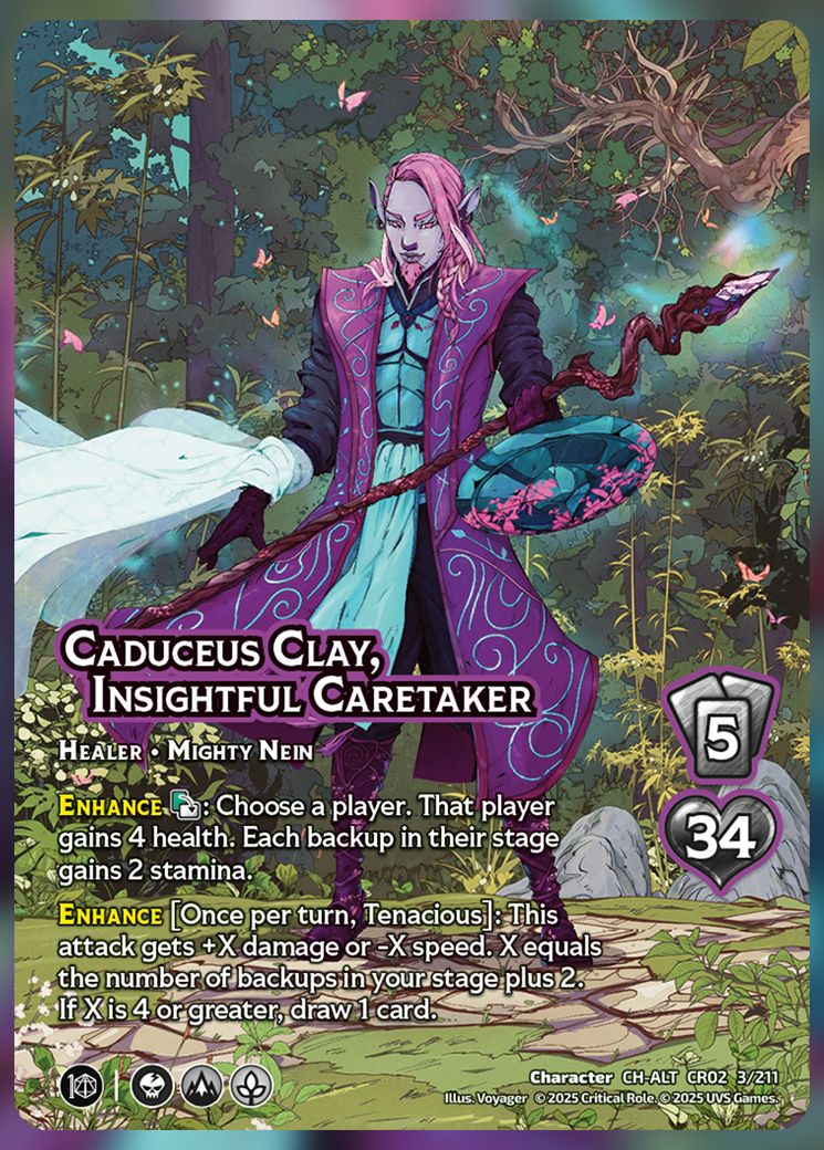 Caduceus Clay, Insightful Caretaker