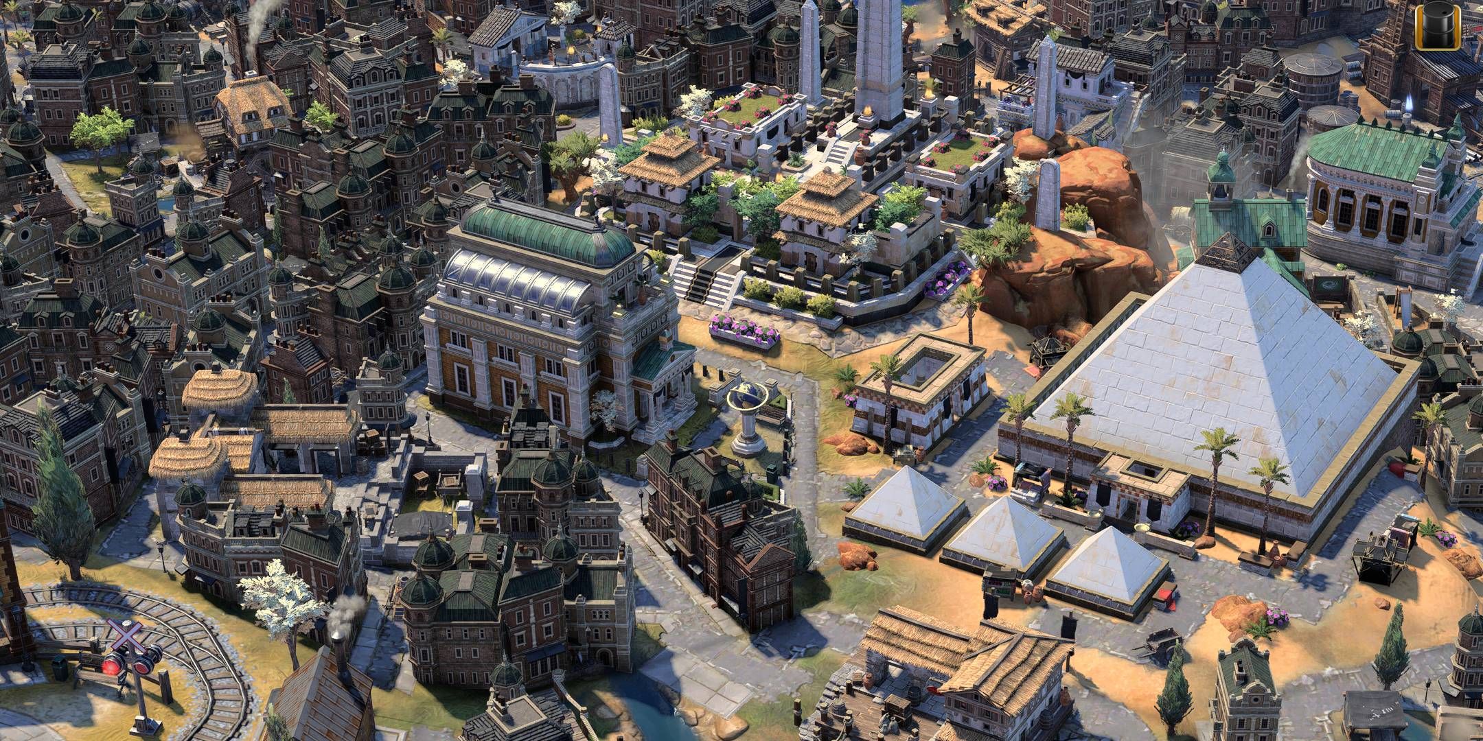 Civilization 7 Modern Era, Pyramids, Urban Areas