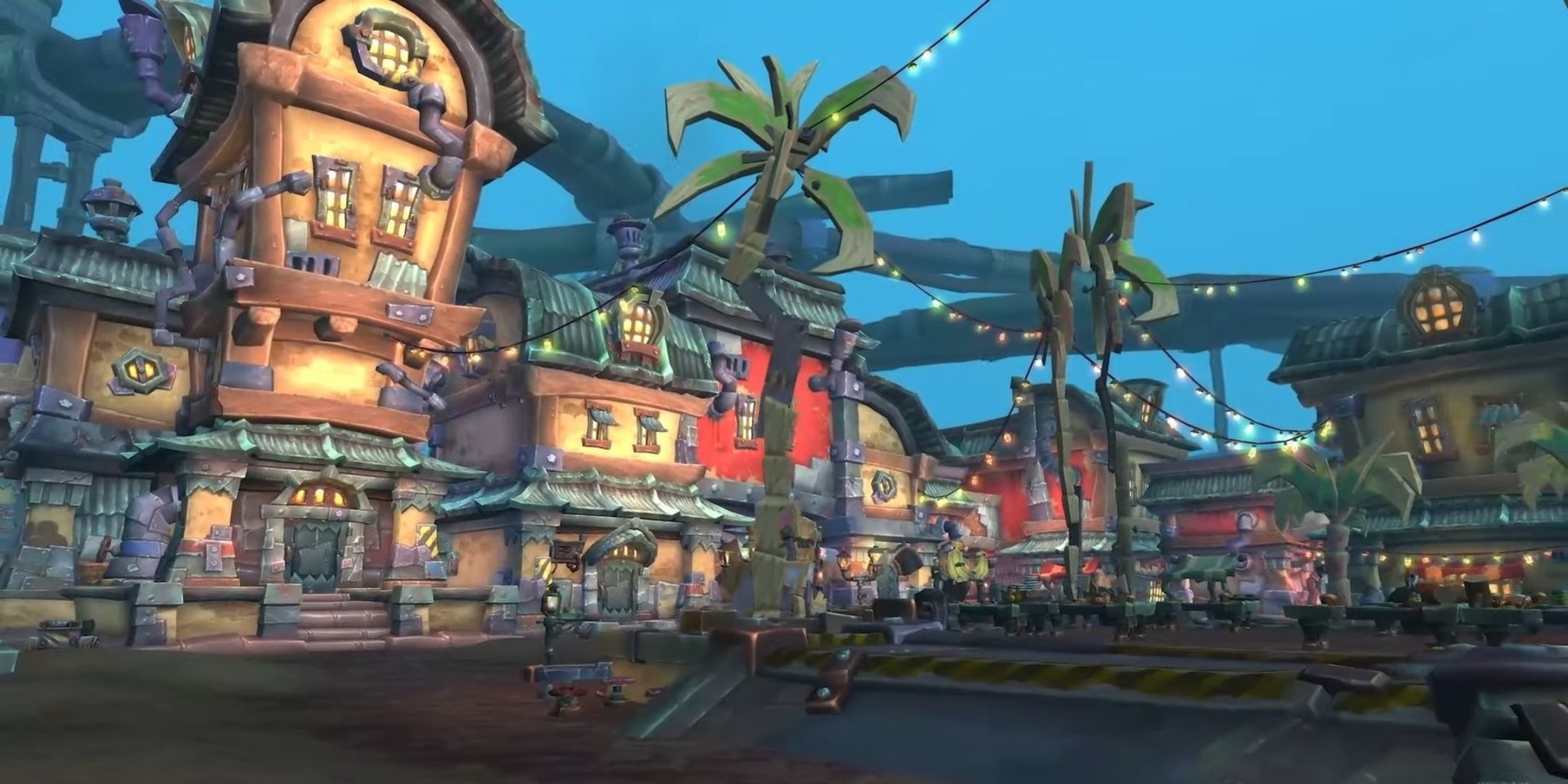 A colorful Goblin area in World of Warcraft: The War Within's Undermine(d) update.