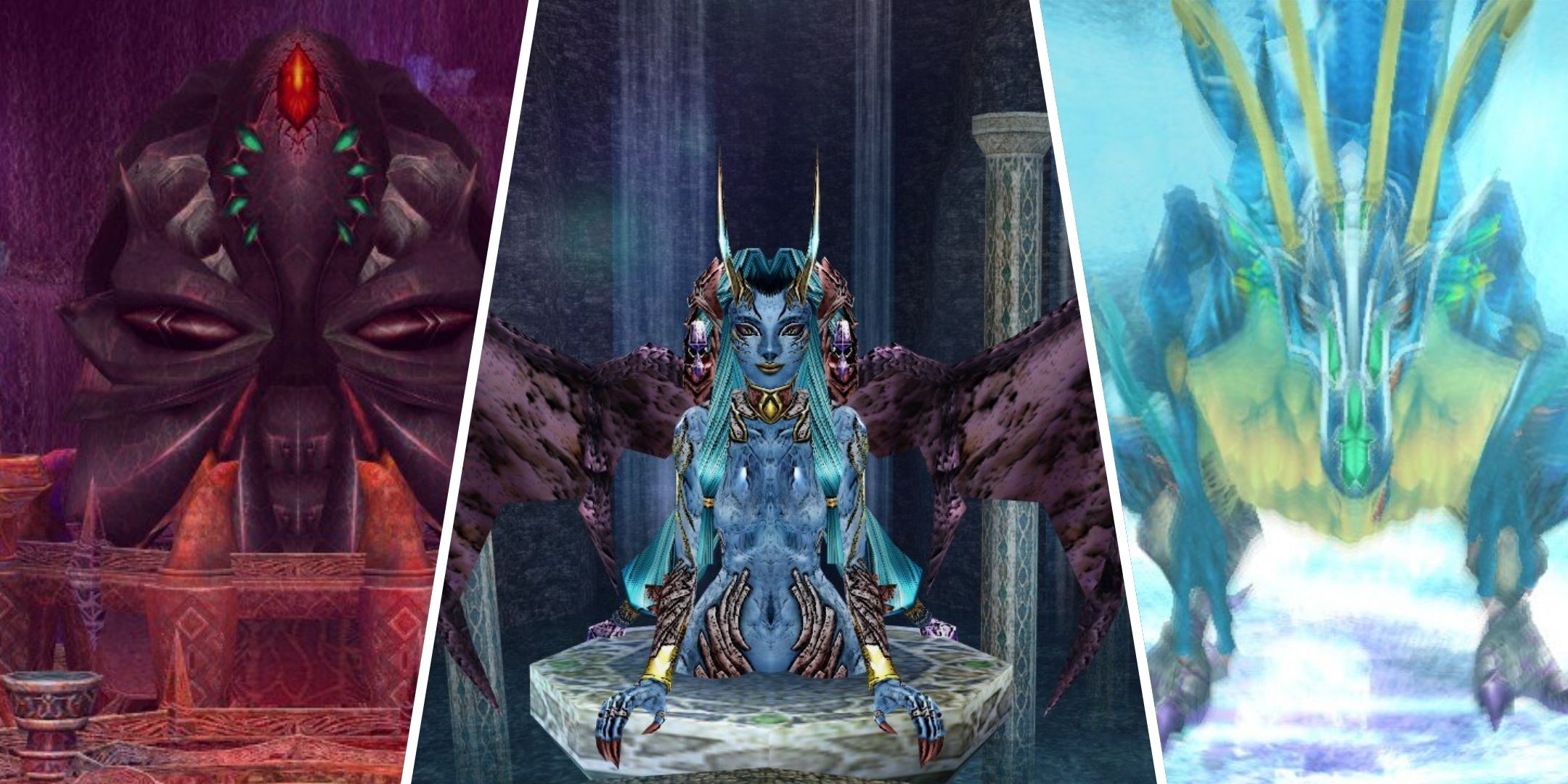 Split image of bosses from Ys Memoire.
