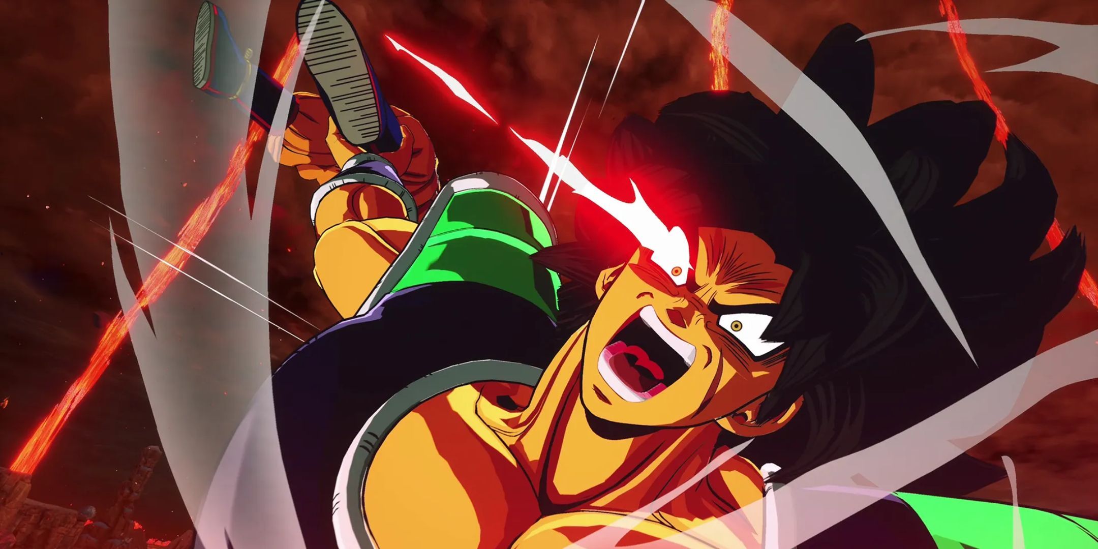 Broly using his unique grab against Goku in Dragon Ball: Sparking Zero.