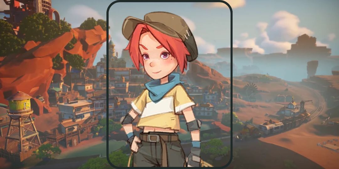 Elise from My Time At Sandrock. She is a young lady with red hair and a brown cap.