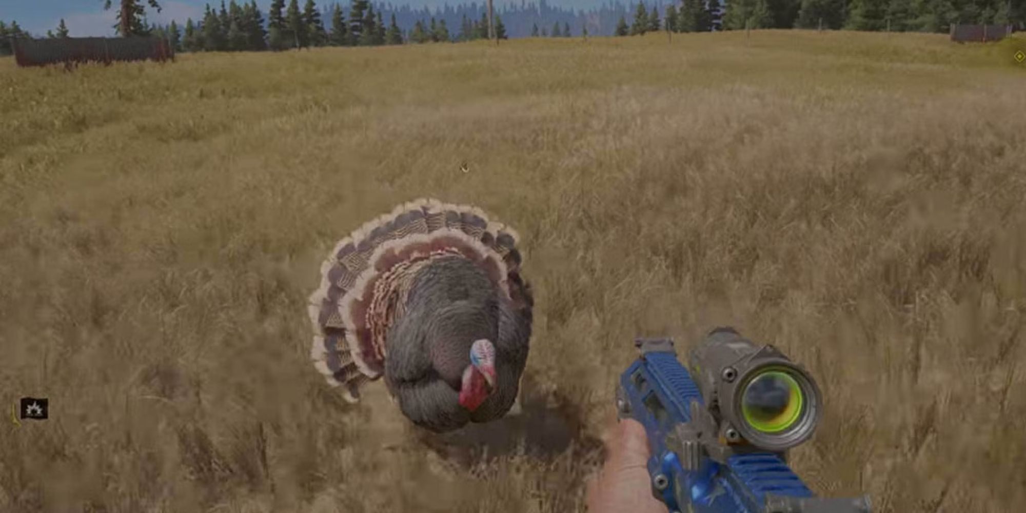 Hunting turkeys in Far Cry 5.