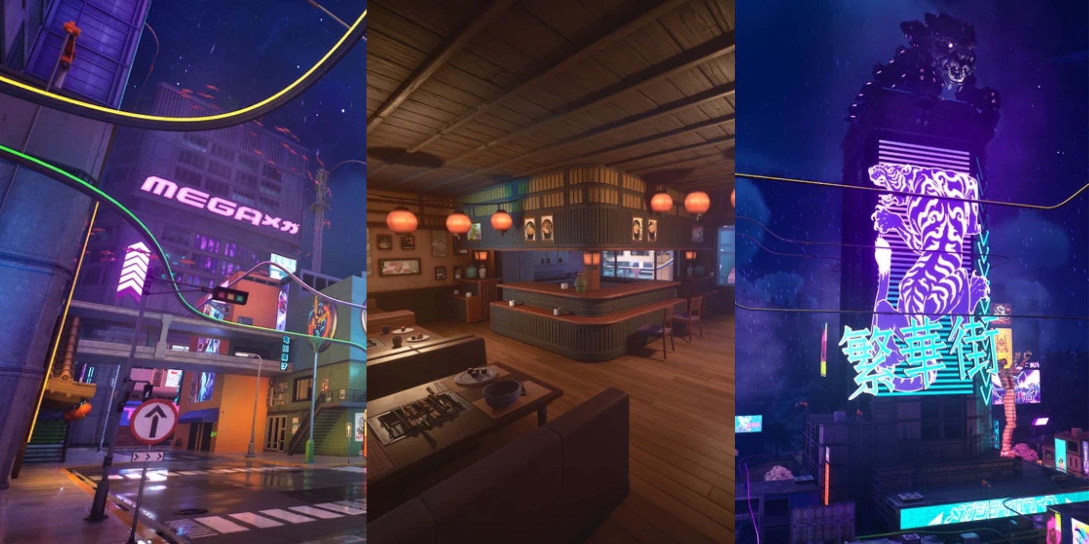 Buildings in Fortnite&rsquo;s MEGA City POI.