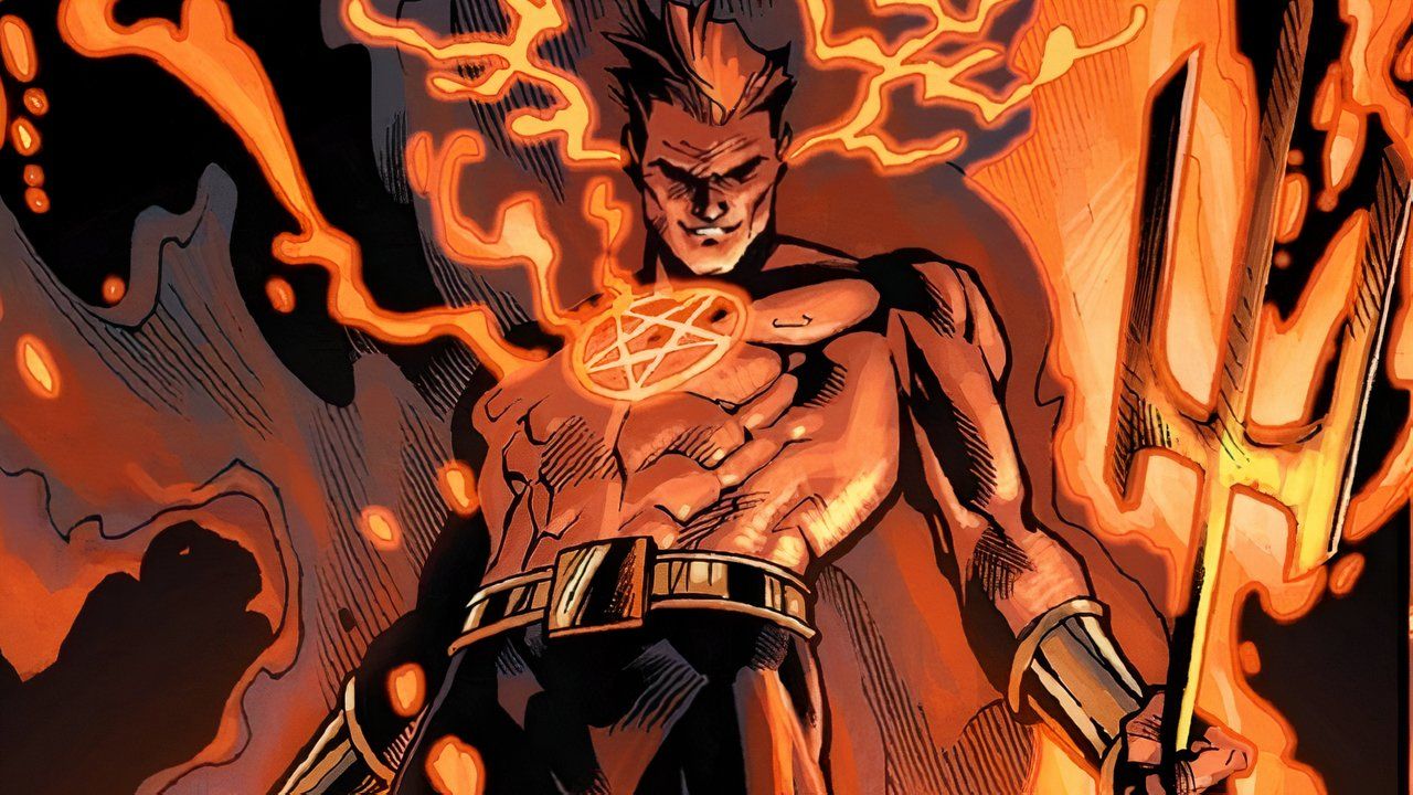 Picture of Daimon Hellstrom, aka the Son of Satan.