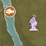 Infinity Nikki Wishing Woods Palettetail map location by the Ascetic Camp Northwest.