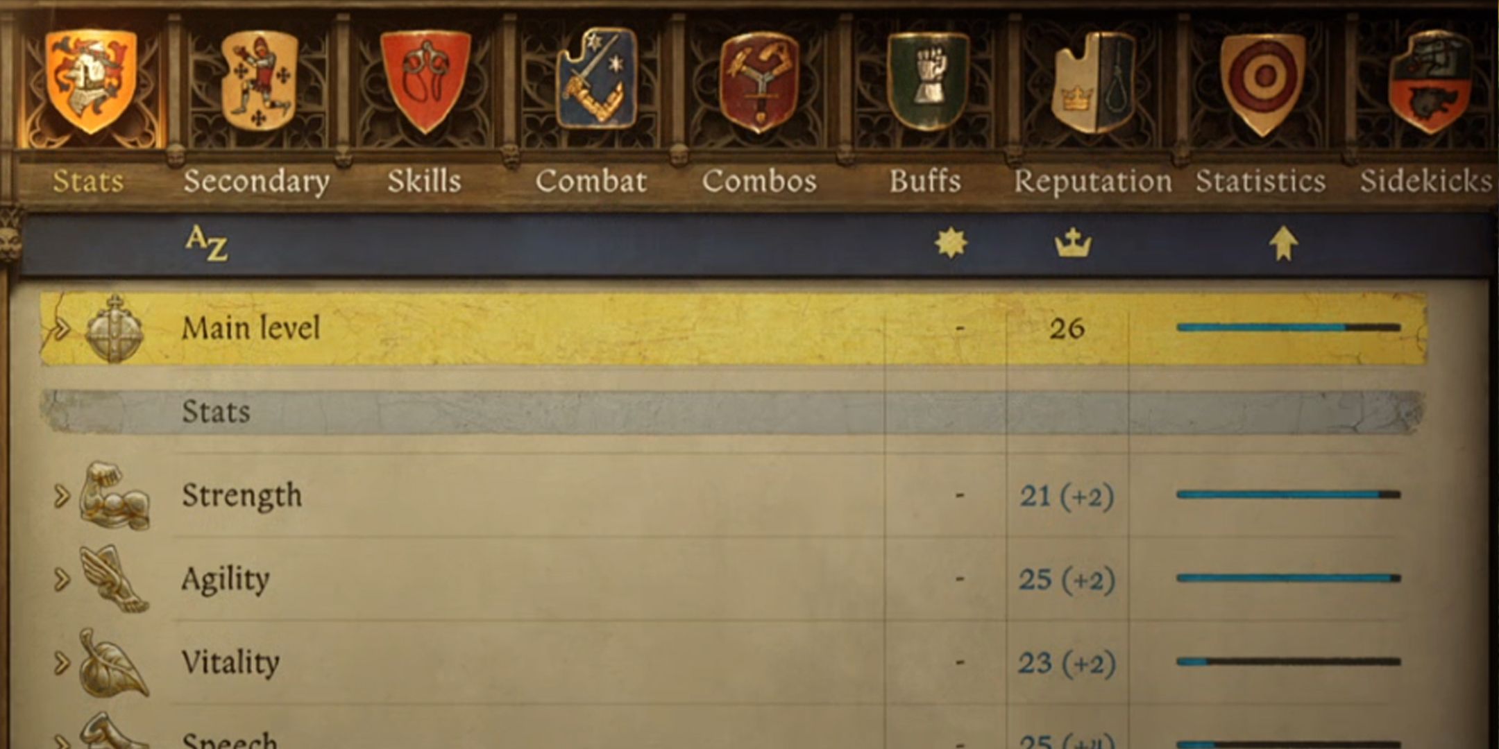 KCD2 main level privilege page