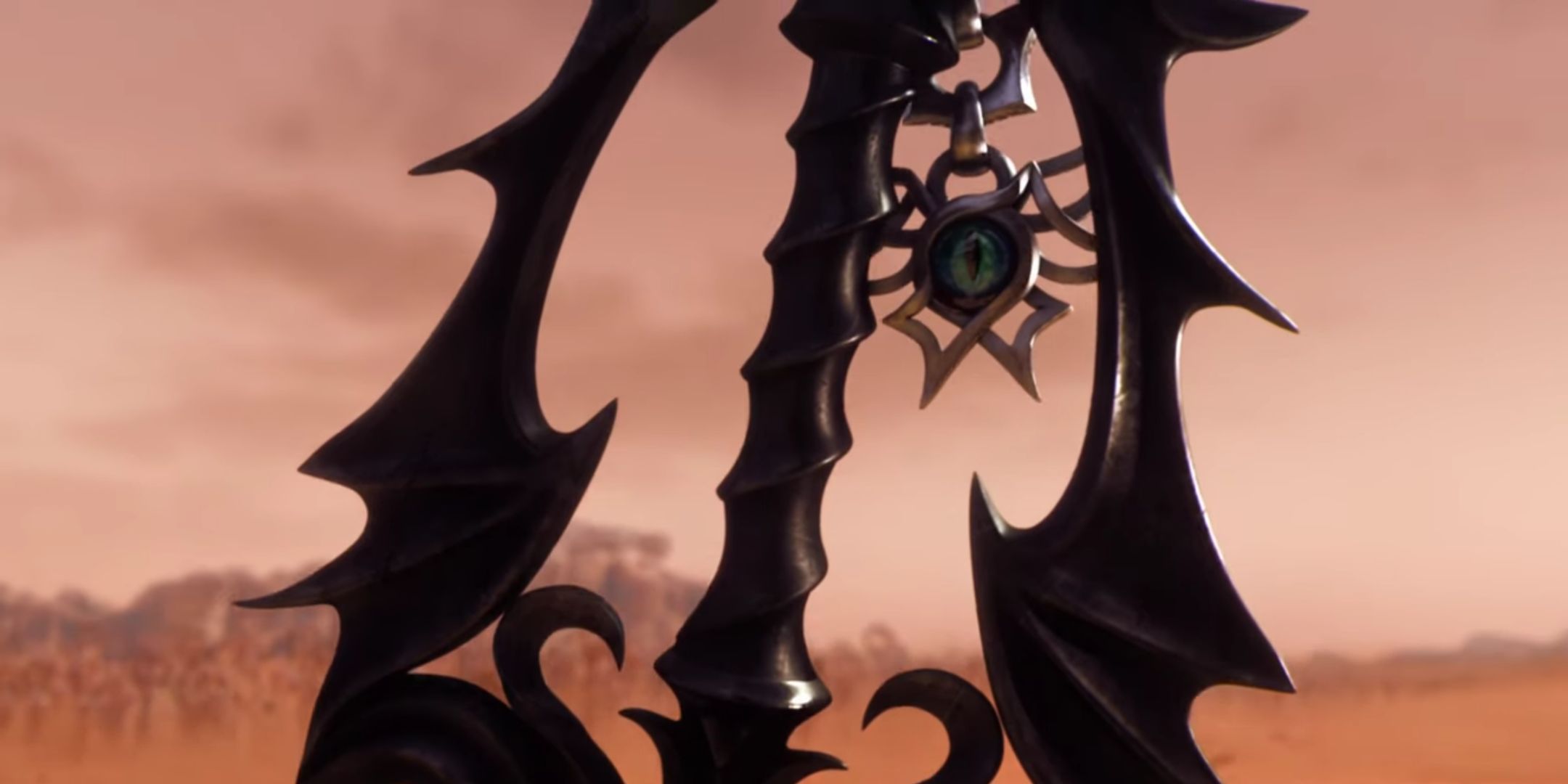 Luxu's Keyblade in Kingdom Hearts 3's secret epilogue.