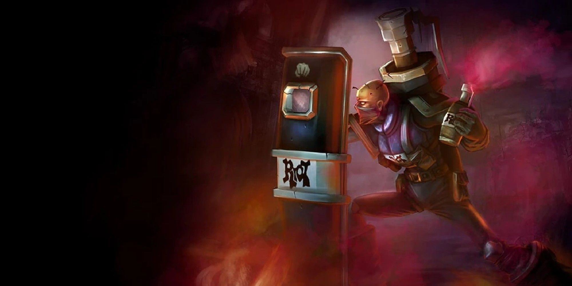 League of Legends image showing the splash art for Riot Squad Singed.