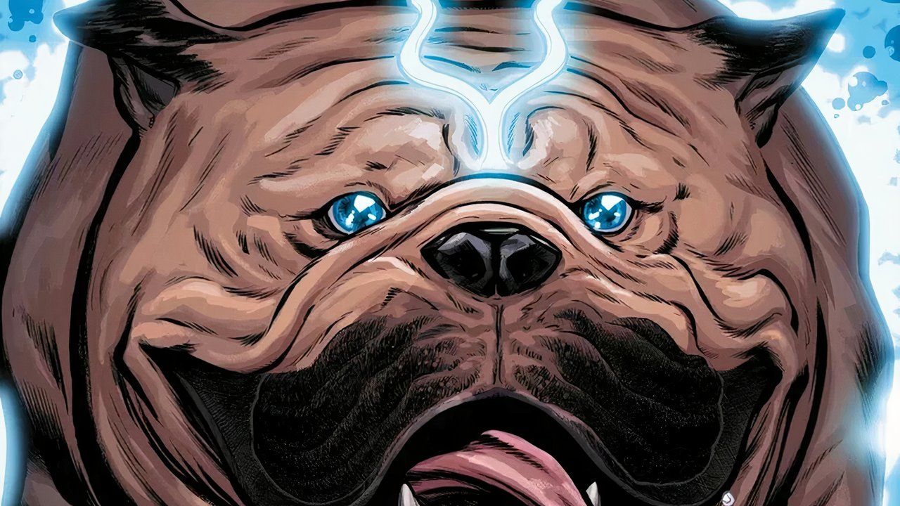 Lockjaw companion of the Inhumans.