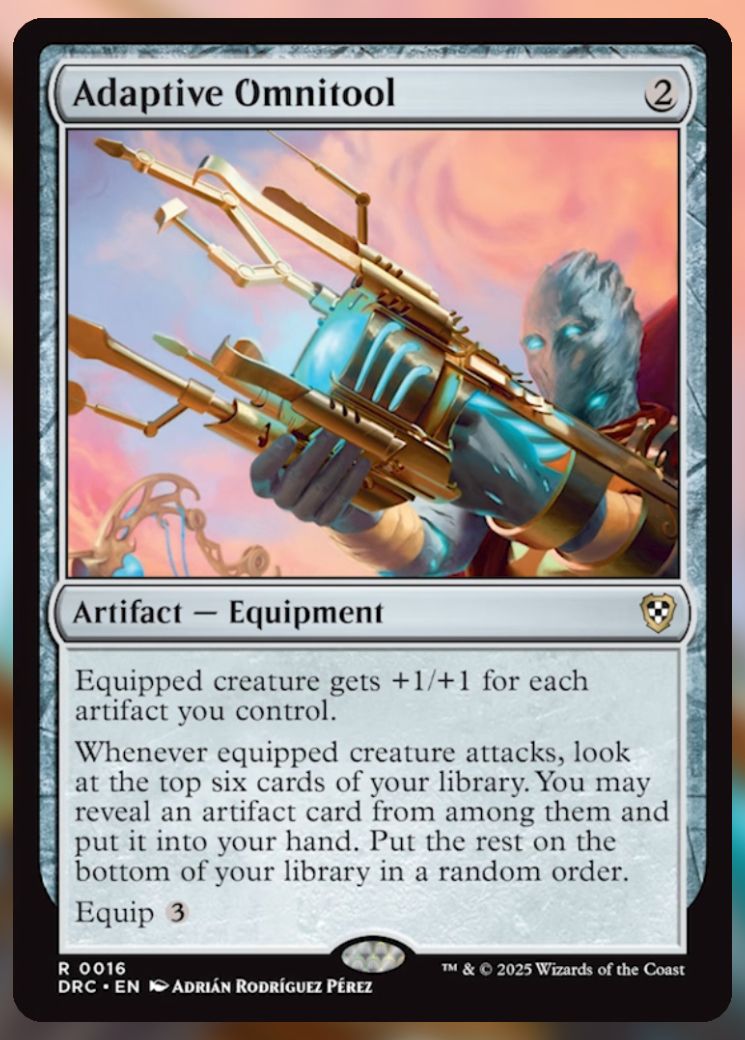 Magic The Gathering Adaptive Omnitool Card.