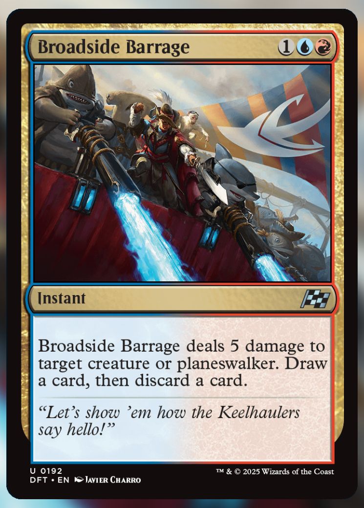 Magic The Gathering Broadside Barrage Card.