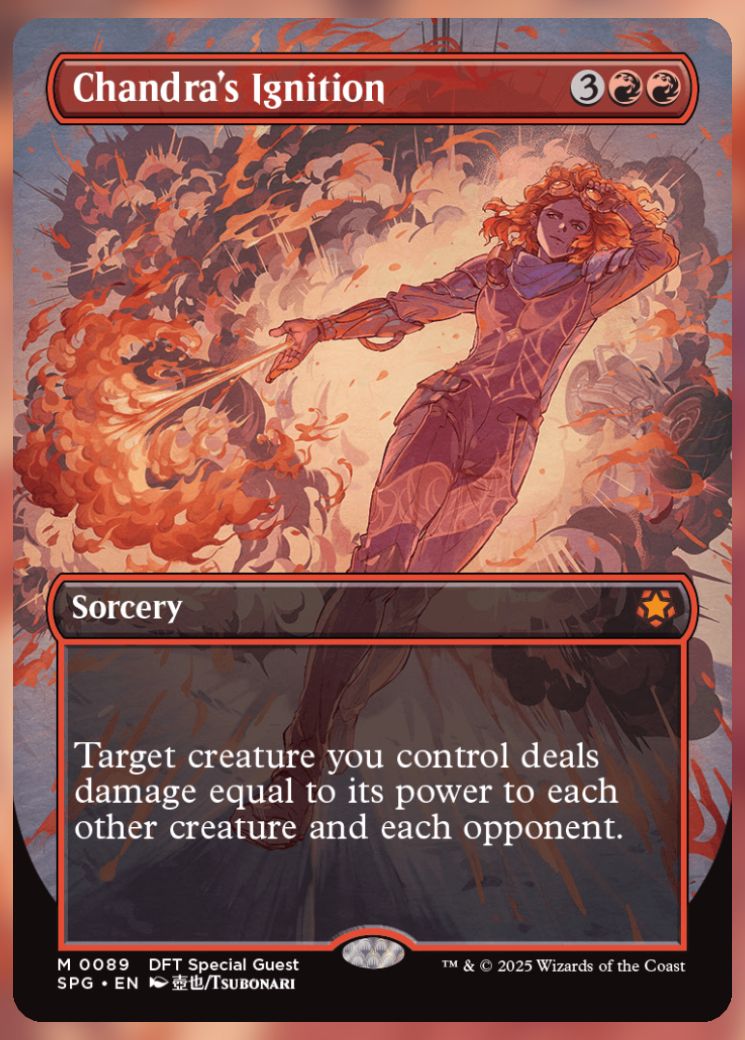 Magic The Gathering Chandra's Ignition Card.