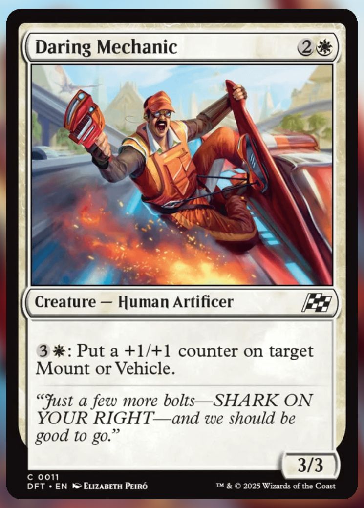 Magic The Gathering Daring Mechanic Card.