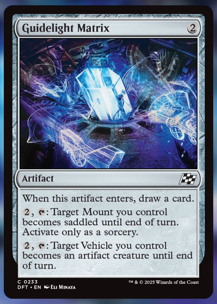 Magic The Gathering Guidelight Matrix Card.