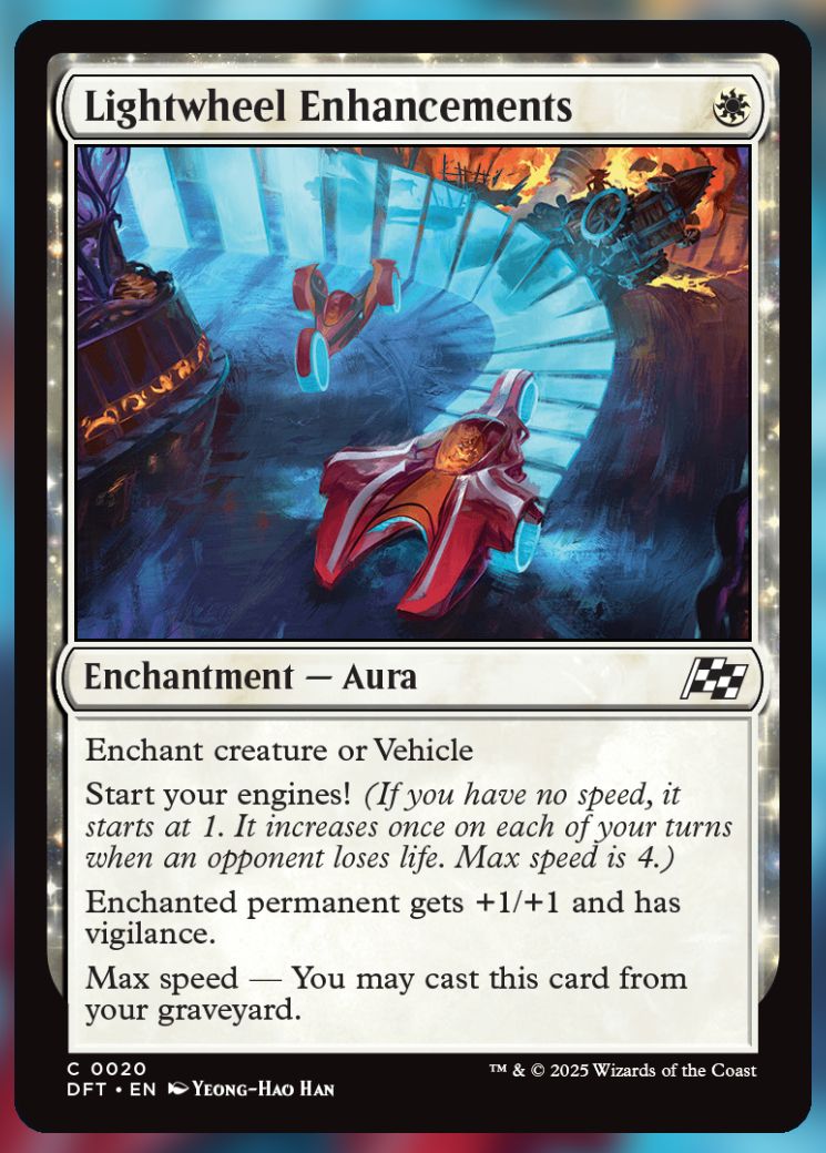 Magic The Gathering Lightwheel Enhancements Card.