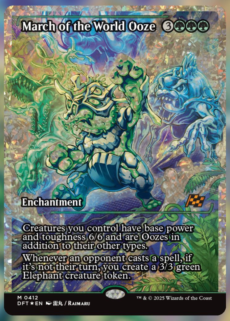 Magic The Gathering March of the World Ooze Alt Card.