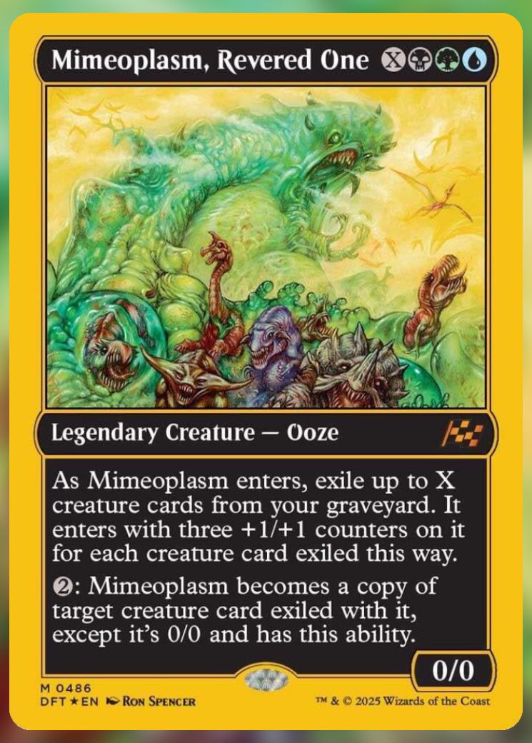 Magic The Gathering Mimeoplasm, Revered One Alt Card 2.