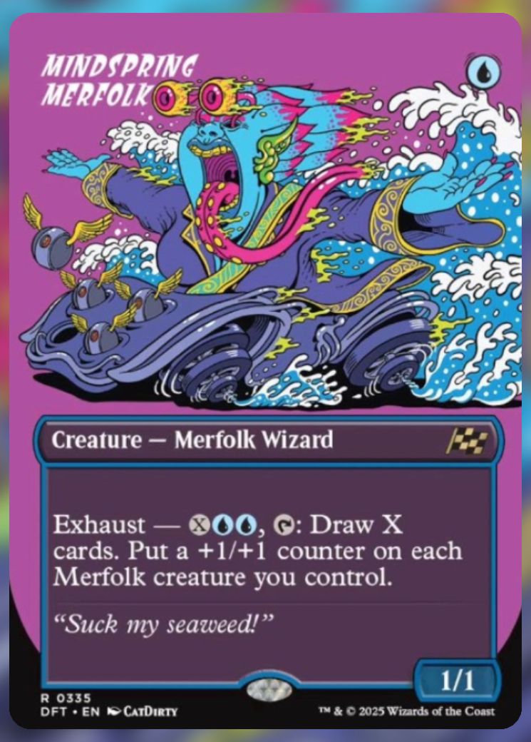 Magic The Gathering Mindspring Merfolk Alt Card 2.